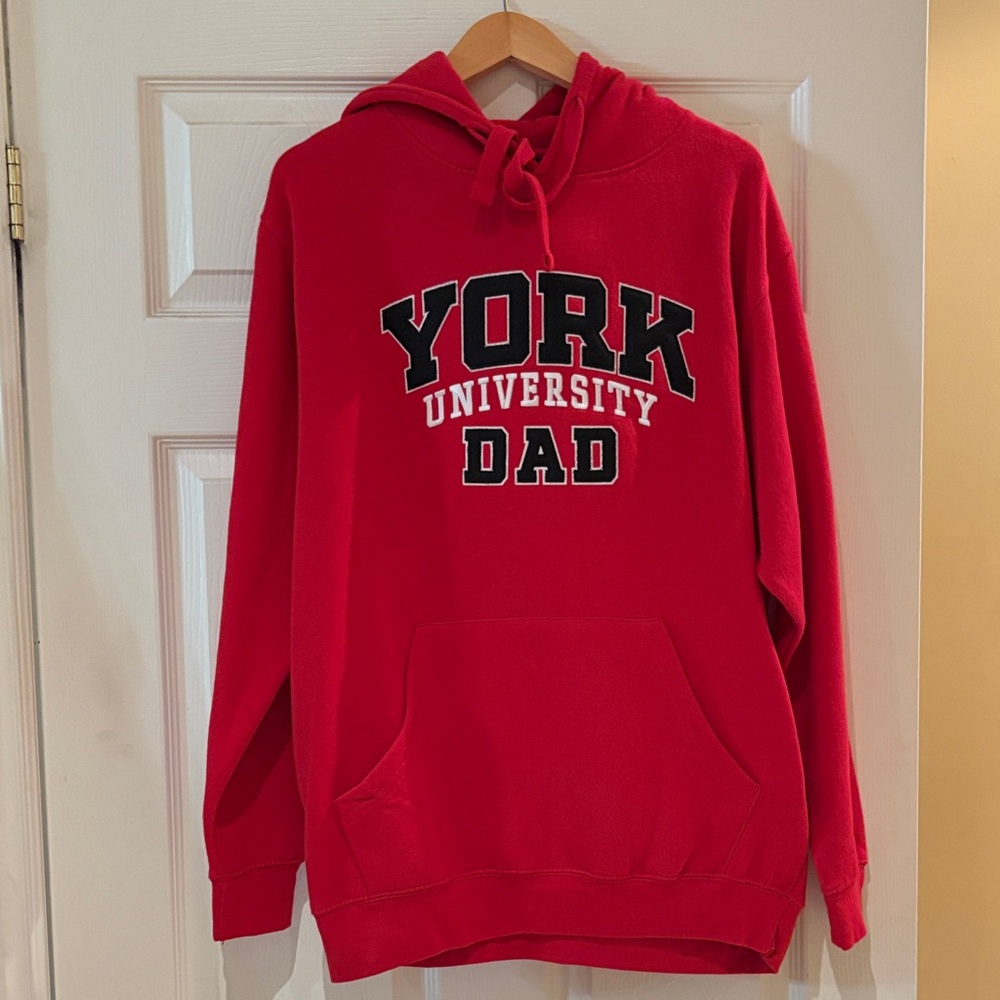 NEW York University Dad Pullover Hoodie Fleece Interior Sweater